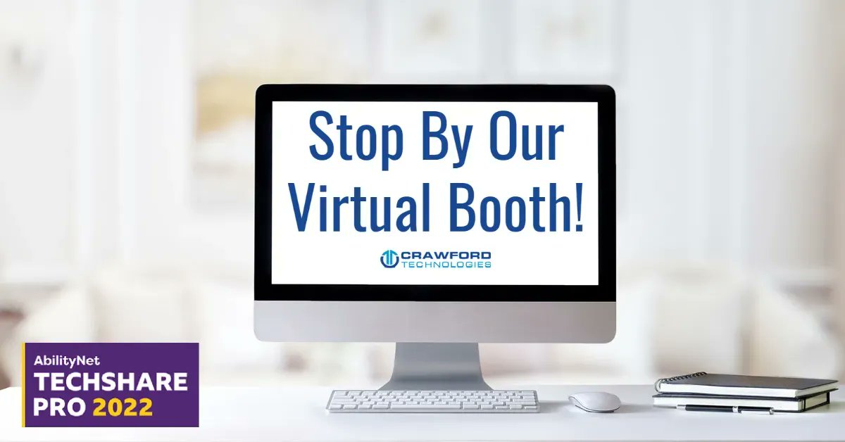 CrawfordTechInc's tweet image. TechShare Pro is happening now! Stop by our virtual booth to learn more about why accessibility is so important in modern business, education, and more. We’d love to tell you how our tools can help you make your content work for everyone. #TechSharePro2022 bit.ly/3g916us