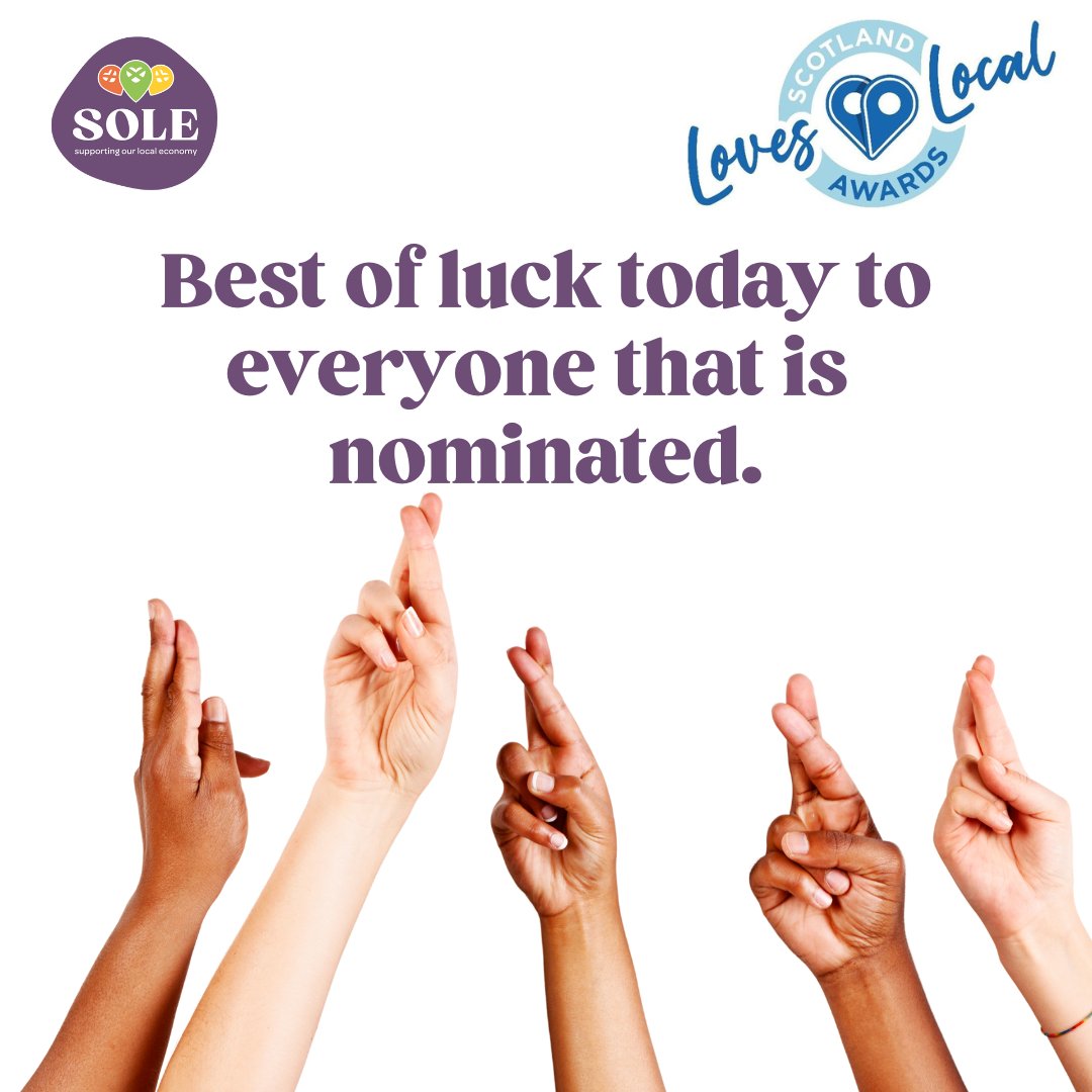 Good luck to all nominees today as the Scotland Loves Local Awards winners are announced at the STP Conference. SOLE is nominated for The Digital Town Award.

@ScotlandsTowns  @ELCouncil 

#SOLEScotland #SOLE #EastLothian #ScotlandLovesLocal #SLLAwards #Awards #ScotlandsTowns