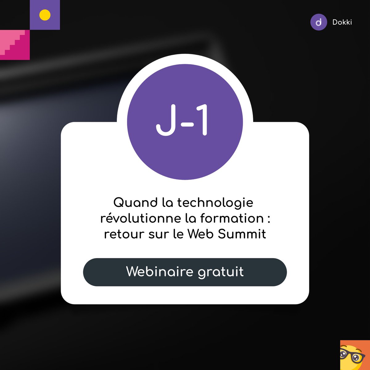 Il ne vous reste plus que quelques heures pour vous inscrire à notre webinaire 'Quand la technologie révolutionne la formation : retour sur le Web Summit' C'est ici 👉 bit.ly/3zVn22X #webinaire #microlearning #mobilelearning #cloudlearning #formationprofessionnelle