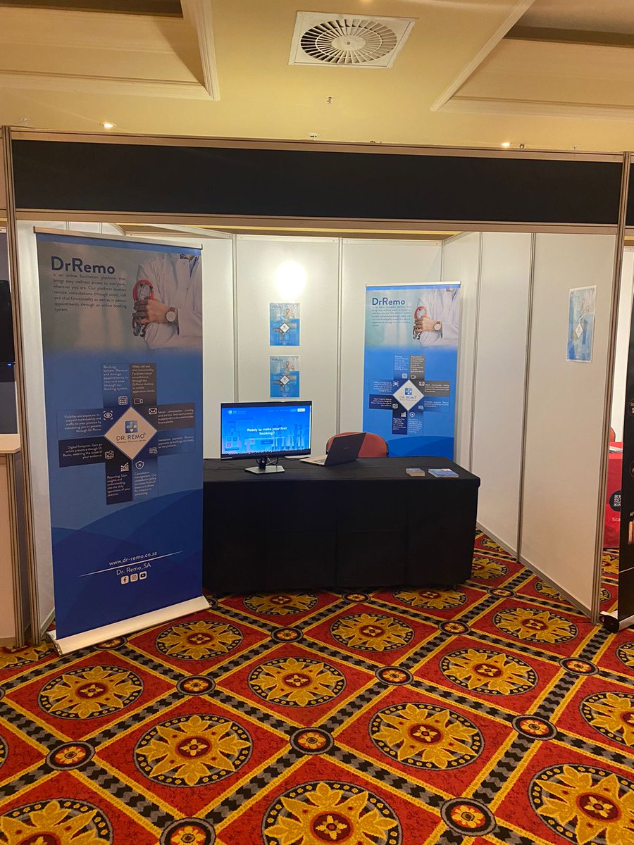 We are exhibiting at @HISA2022 !
If you are in the vicinity pop by and say hello!
 #itnewsafrica #HISA2022 #DrRemo #healthcare #healthTech 🌻