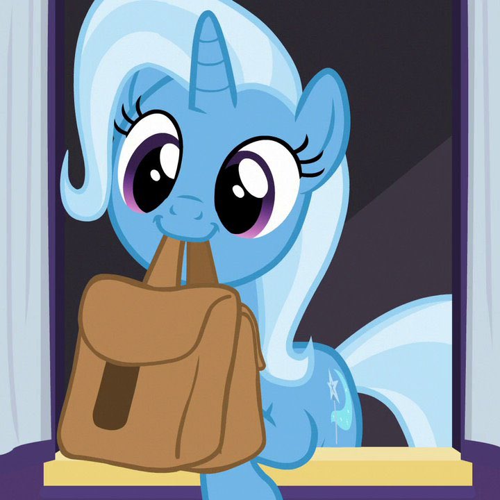 dpdcharaotd's tweet photo. The character with DPD of the day is Trixie (she/her) from My little pony: friendship is magic! (hc) https://t.co/GHHdv2IUE9