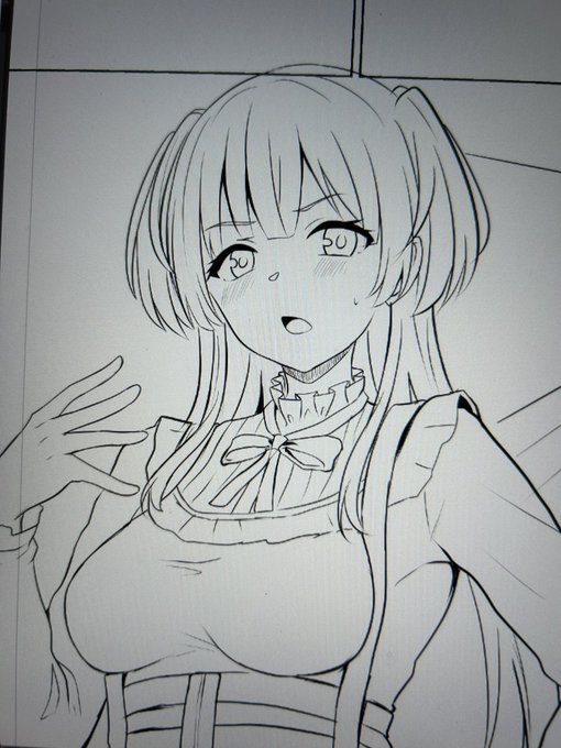 ペン入れしていく 