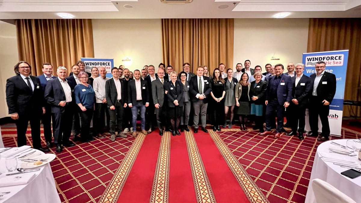 WABWindnetwork's tweet photo. WINDFORCE Baltic Sea 2022 in #Gdansk is in full swing! Following yesterday's conference dinner, we are looking forward to a full day of technical presentations and a site visit later today! #WINDFORCEBalticSea #PTMEW https://t.co/0qRT66dEti