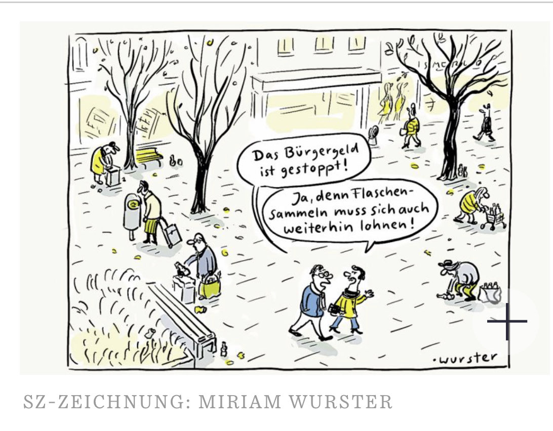 ullistremmel's tweet photo. ⁦@cducsubt⁩ Bürgergeld? "Flaschensammeln muss sich auch weiterhin lohnen!" @SZ⁩ https://t.co/ClBaomBMN6