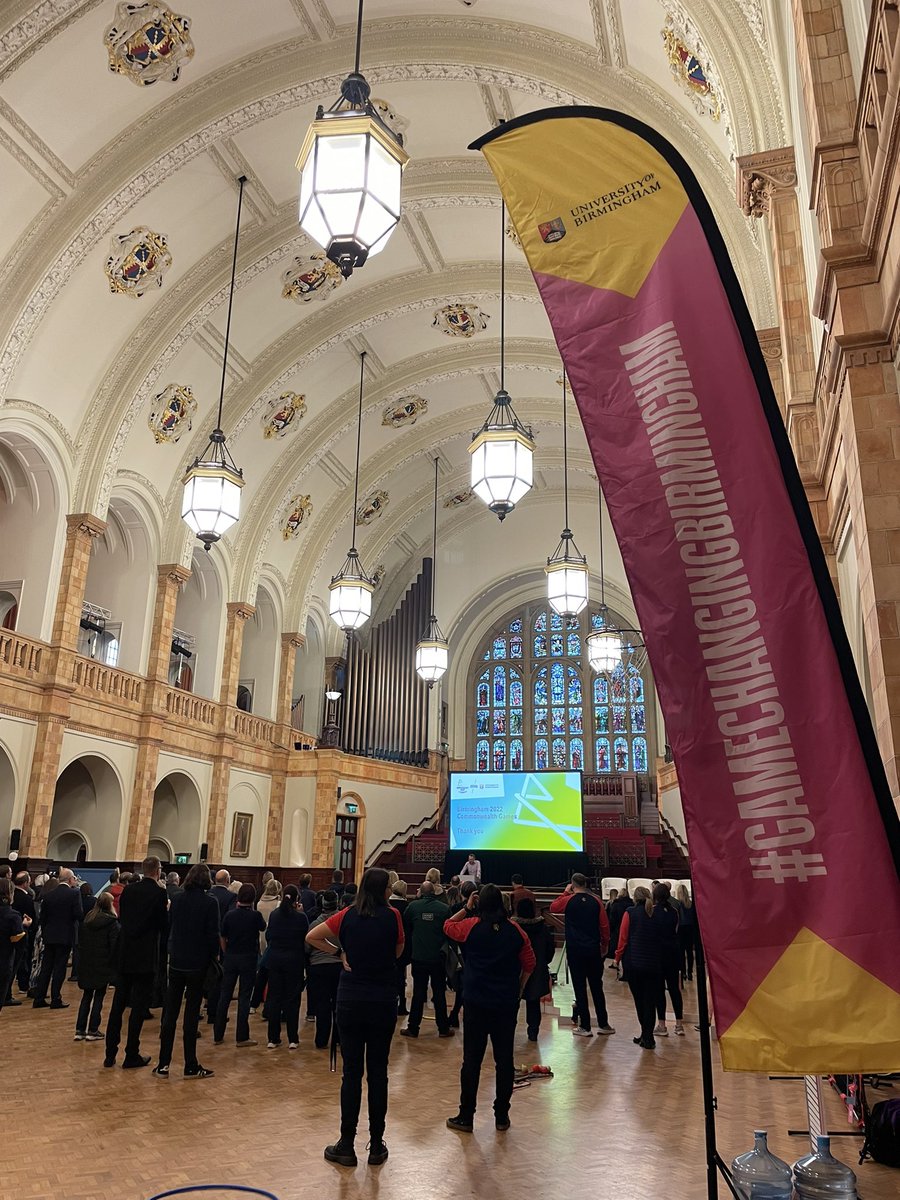 JessHarri's tweet photo. Taking time this morning to say thank you to the @unibirmingham staff and students who supported the Birmingham 2022 Commonwealth Games this summer - THANK YOU ALL @birminghamcg22 #gamechangingbirmingham https://t.co/Wr1Qm8jsVl