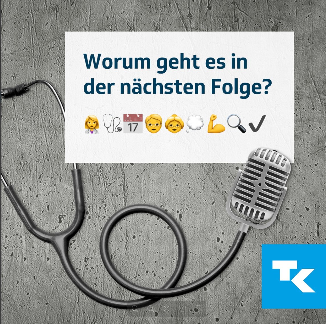 #Übermorgen kommt endlich wieder eine neue #Podcast-Folge „Ist das noch gesund?“ online! 🎉🎧 Na, worum geht es dieses Mal? 🤔Viel Spaß beim #Rätseln! 🤙