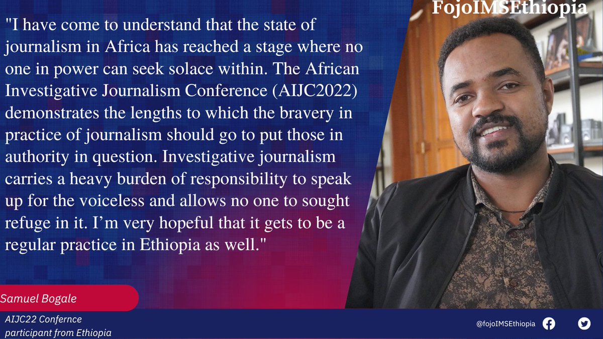 FojoIms's tweet photo. #AIJC22 #Ethiopia #InvestigativeJournalsim #learning https://t.co/WjwxRNbnxE