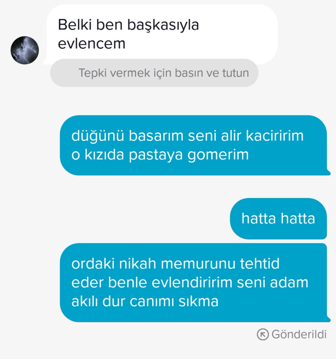Yok efulim merak etme kiskanmam  ya