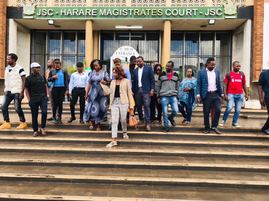 Masiyiwa7's tweet photo. #ARTUZ16 trial postponed to 9 January 2023. All 13 witnesses failed to turn up. Justice delayed is justice denied, we really appreciate the overwhelming solidarity #WeFightOnZw. @ChristineKayum1 @robohchere @OMasaraure @amunguri1 @BorisCde @FozeuT @ZLHRLawyers https://t.co/SrwIwnOFYK