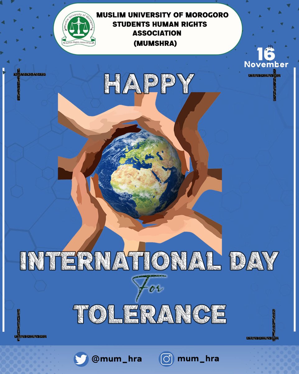 mum_hra's tweet photo. Tolerance is respect, acceptance, and appreciation of the rich diversity of our world's cultures, forms of expression, and ways of being human, This is the common theme for International day for tolerance. https://t.co/9RqYMSZE24