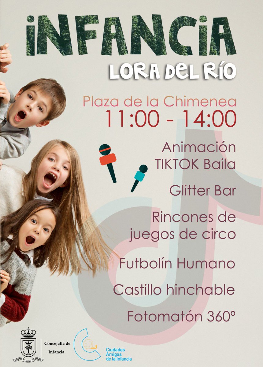 aytoloradelrio's tweet photo. ➡️ Carteles anunciadores de las actividades en #loradelrio y #elpriorato con motivo del #DíadelaInfancia, que se celebra el domingo 20 de noviembre; estas actividades son organizadas por la Concejalía de Infancia del @aytoloradelrio. https://t.co/FNMDICSrue