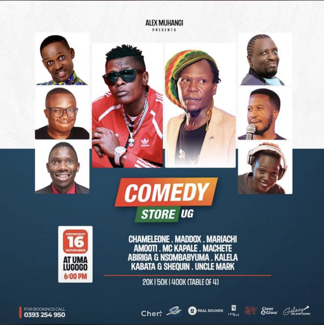 Y’all shouldn’t miss today’s <a href="/ComedyStoreUG/">Comedy Store Uganda😂😂+🎶🎶</a> happening at Uma lugogo cc: <a href="/AlexMuhangi/">Alex Muhangi</a>