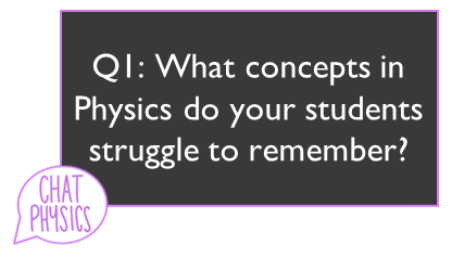 ChatPhysics's tweet image. Q1: What concepts in Physics do your students struggle to remember?
Do they struggle to explain why things happen? 🤯
Do they struggle to remember the experiments?
Something else? 🎇
Remember to include #ChatPhysics in your replies!