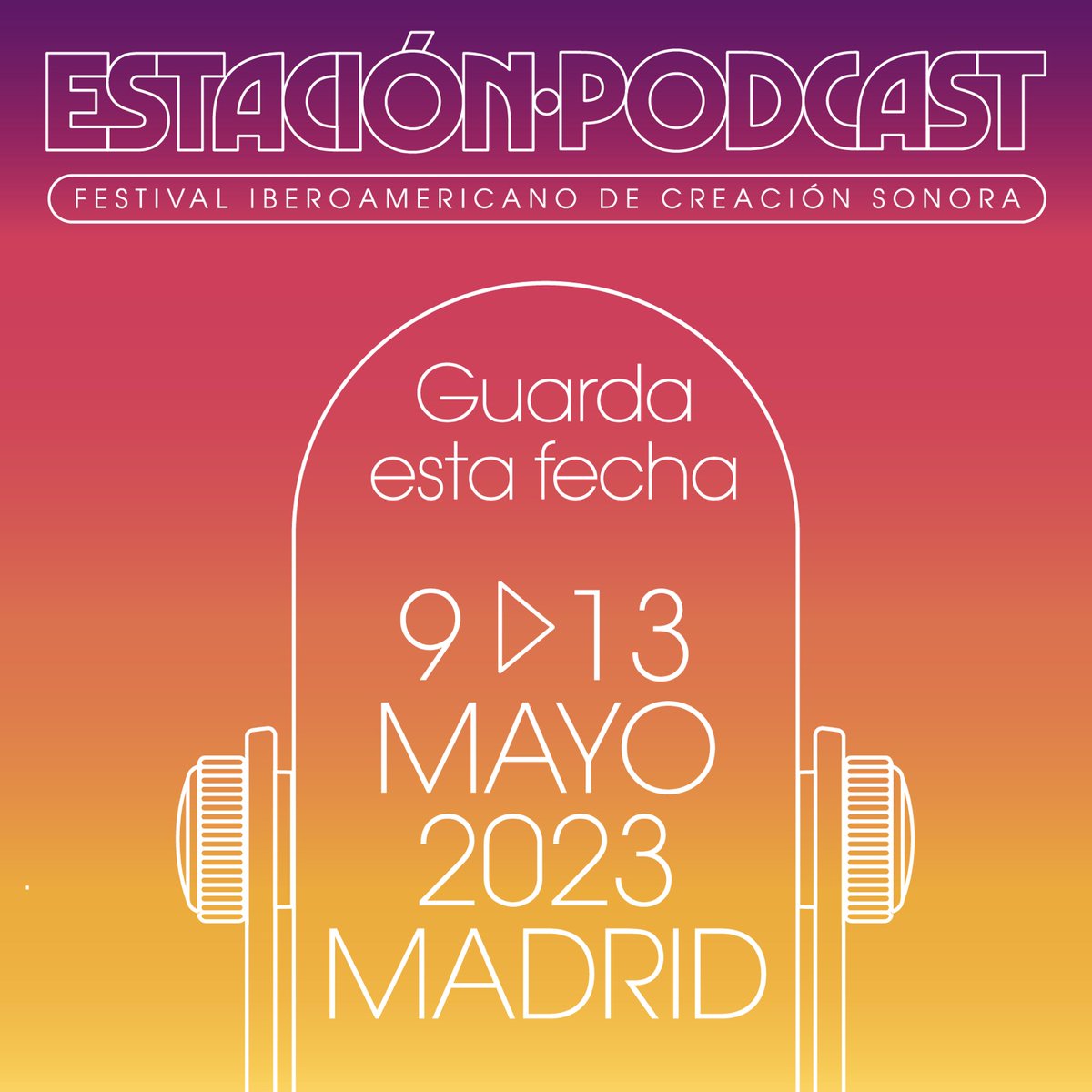 El próximo mayo va a volver a ser histórico: vuelve Estación Podcast, el festival iberoamericano de creación sonora, a Madrid del 09.05.23 al 13.05.23. ¡Apúntalo en tu agenda!
@PodcastEstacion #Madrid #EstacionPodcast #CreacionSonora #Podcast #Podcaster #podcasting