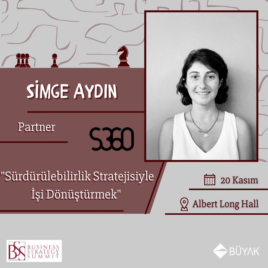 S360 Partner’ı Simge Aydın ”Sürdürebilirlik Stratejisiyle İşi Dönüştürmek” slotuyla 20 Kasım’da bizlerle🎯 

S360’ın sürdürebilirlik stratejilerini konu alacağımız slotumuza seni de bekliyoruz🤩

Bilet linki bio’da🎫