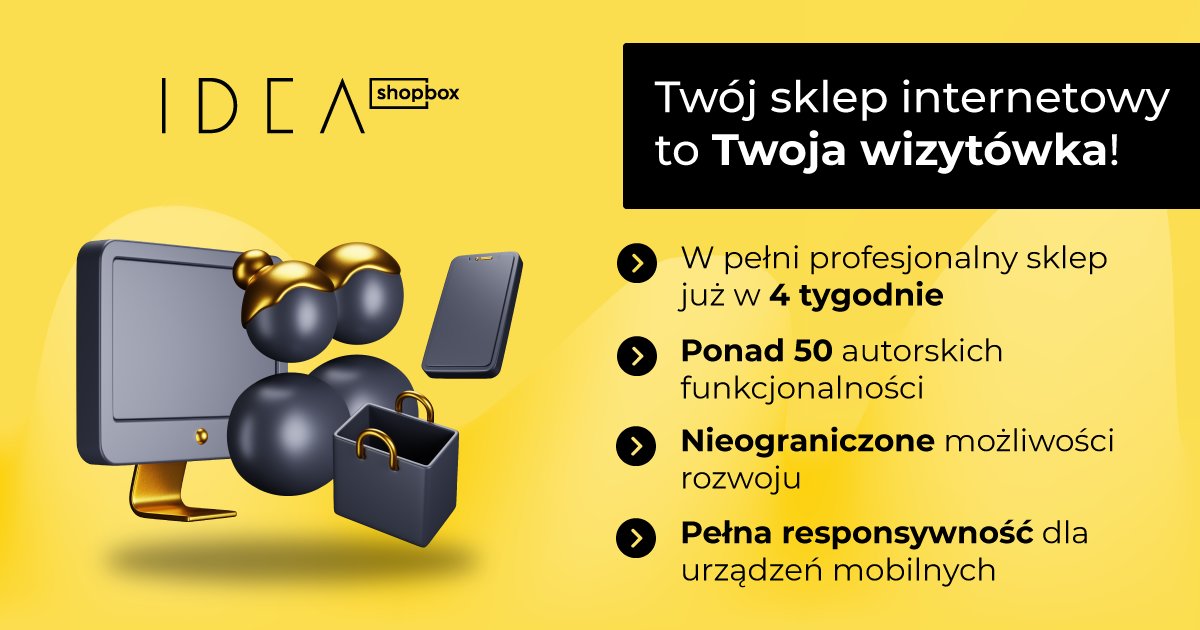 IdeaCommerceSA's tweet image. Twój sklep internetowy to wizytówka Twojej firmy! 
Tylko 4 tygodnie dzielą Cię od w profesjonalnego i w pełni funkcjonalnego sklepu internetowego #IDEAshopbox 👉 idea-commerce.com/ideamagentobox

Sprawdź nasze dotychczasowe realizacje 👉 idea-commerce.com/case-study/mil…

#sklepinternetowy #Magento