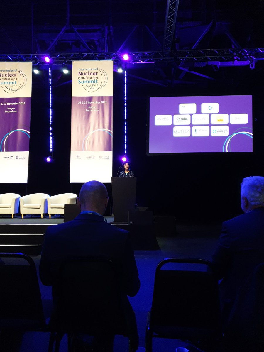 DrHindmarsh's tweet photo. Down at
#nuclearmanufacturing22 in the #Magna centre Sheffield... talking the future of the Nuclear industry... https://t.co/3FL1RV7fYY