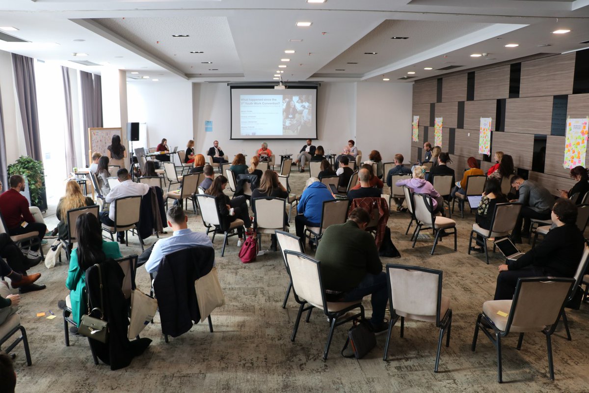 eucoeyouth's tweet photo. We are in Sarajevo at our #VisibleValue regional seminar. We spent the first day getting to know each other, learning from many #EYWA initiatives, processes and practices and visiting local youth centres. ➡️ https://t.co/HDRbybPPYF https://t.co/GFKr4GV4SJ