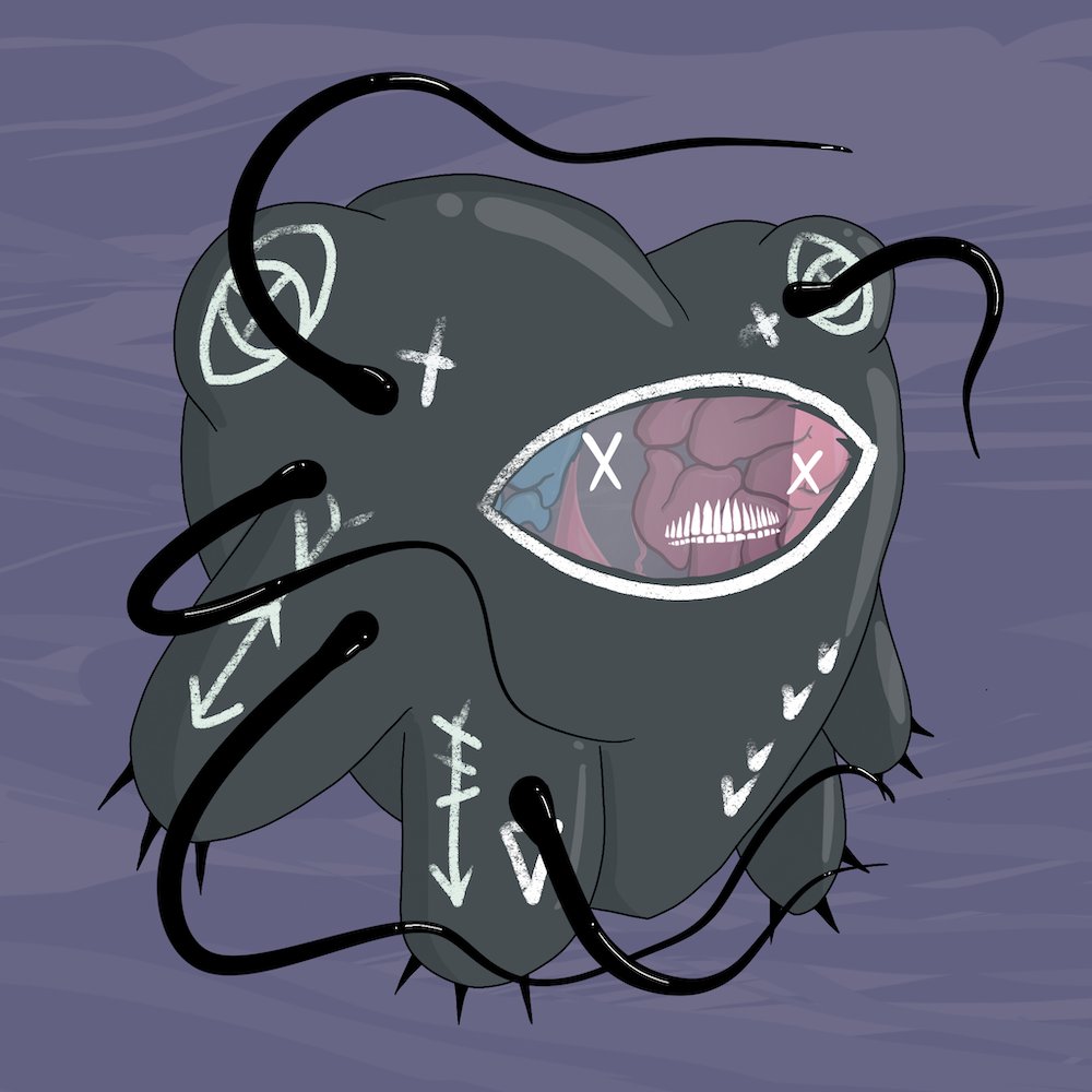 Ugly2PointO's tweet photo. GM 

to the collection that the space needed during these dark times, #monomyth by @XXHeartYou.

Great variety in traits and good vibes 🌈. https://t.co/H798UrSacz