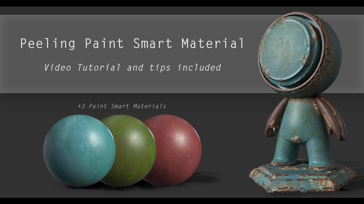 RosenKazlachev's tweet image. Peeling Paint smart material for Substance Painter + .sbsars are up now! Youtube walkthrough in the product description.
artstn.co/m/MJLgk

#artstation @ArtStationHQ #SubstancePainter #smartmaterial #peel