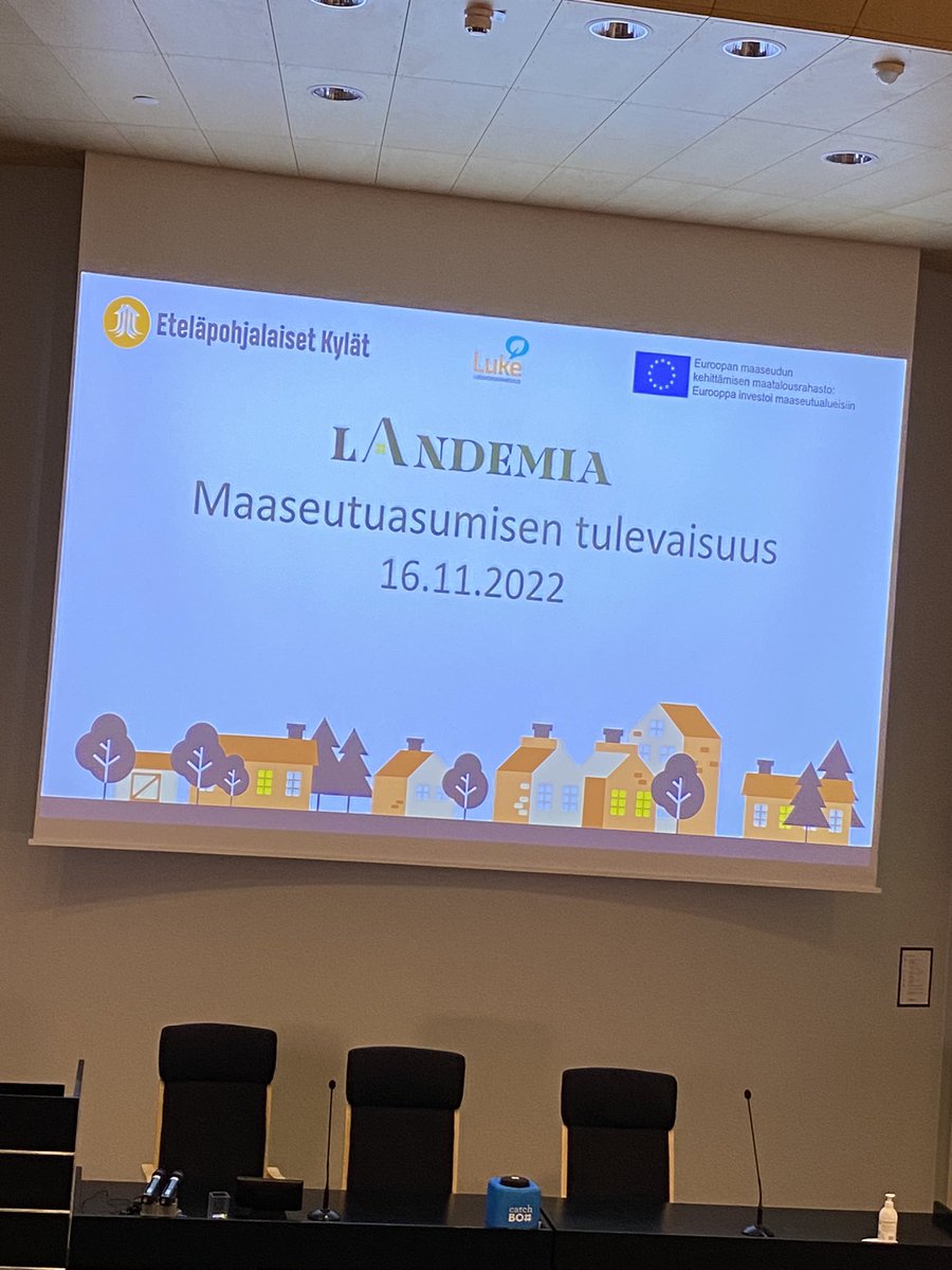 JanneTyynismaa's tweet photo. Mitkä ovat maaseudun valttikortit? Mm. sitä pohditaan tänään Seinäjoen Framilla Maaseutuasumisen tulevaisuuus -tilaisuudessa. Mukana myös @MTKry Autiotalot ja hiljaiset kiinteistöt hyötykäyttöön -hanke. https://t.co/hOmQ5ASsQ7