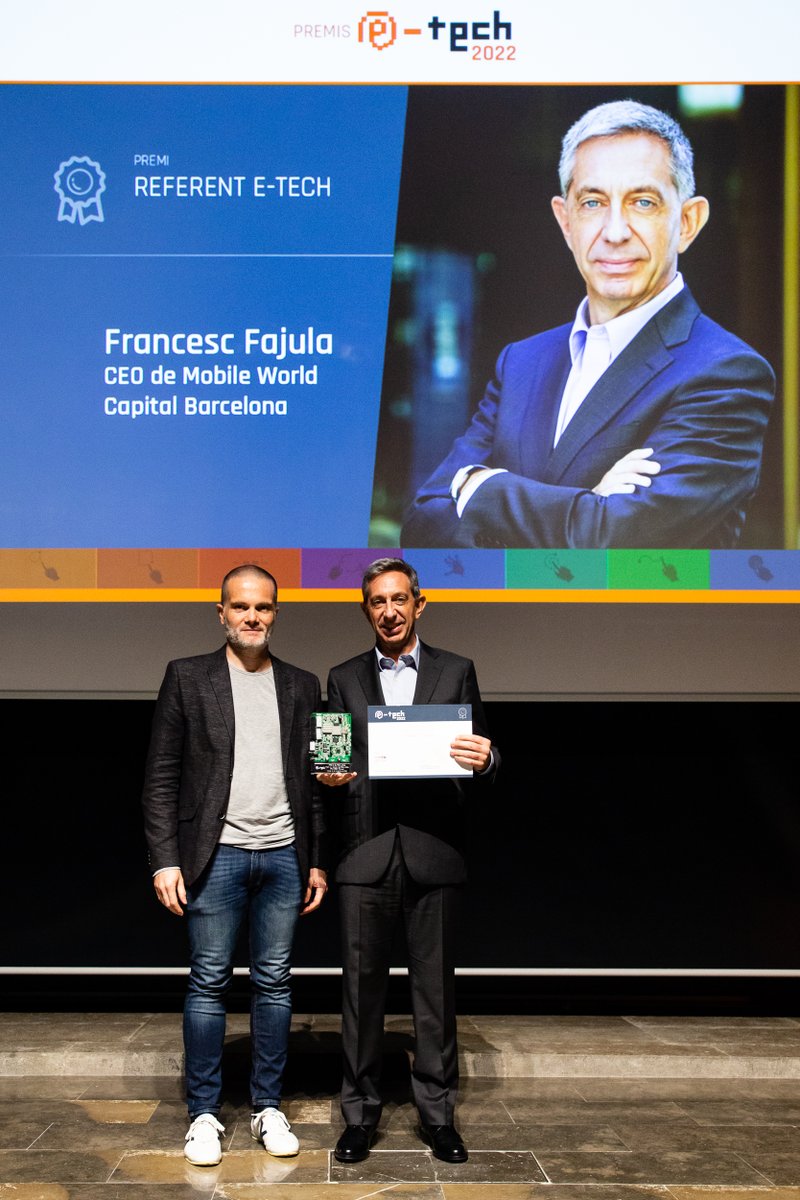 MWCapital's tweet photo. Dilluns vam ser a la gala dels @premisetech organitzada per l'@AENTEG on el nostre CEO, @ffajula, va ser guardonat amb el Premi Referent E-TECH 2022 👏🏼
Gràcies a l'organització dels #PremisETECH2022 per tan destacat reconeixement! https://t.co/Rs9geHPizR