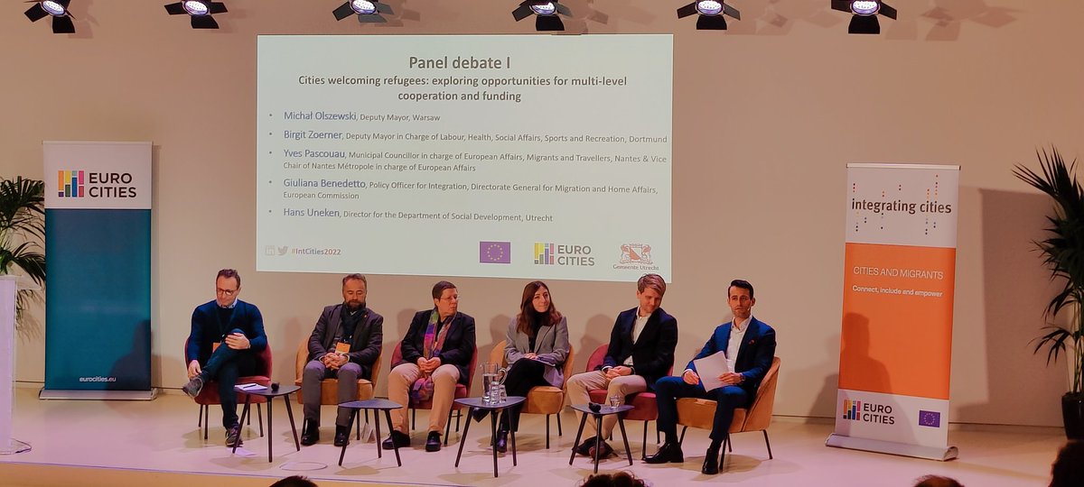 MariTaverne's tweet photo. #integratingcities 2022 conference has started! Opening words by the Mayors of @EUROCITIES member cities including @IkonenAK @Tamperekaupunki Together working towards international and inclusives cities. https://t.co/Bckpkc2sN4