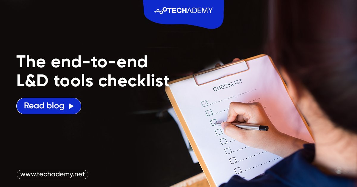 Techademy_ULXP's tweet image. We developed The End-to-End L&amp;amp;D tools #checklist as your actionable guide to creating a future-proof #learninganddevelopmentstrategy.

Download Now: zcu.io/pKs3