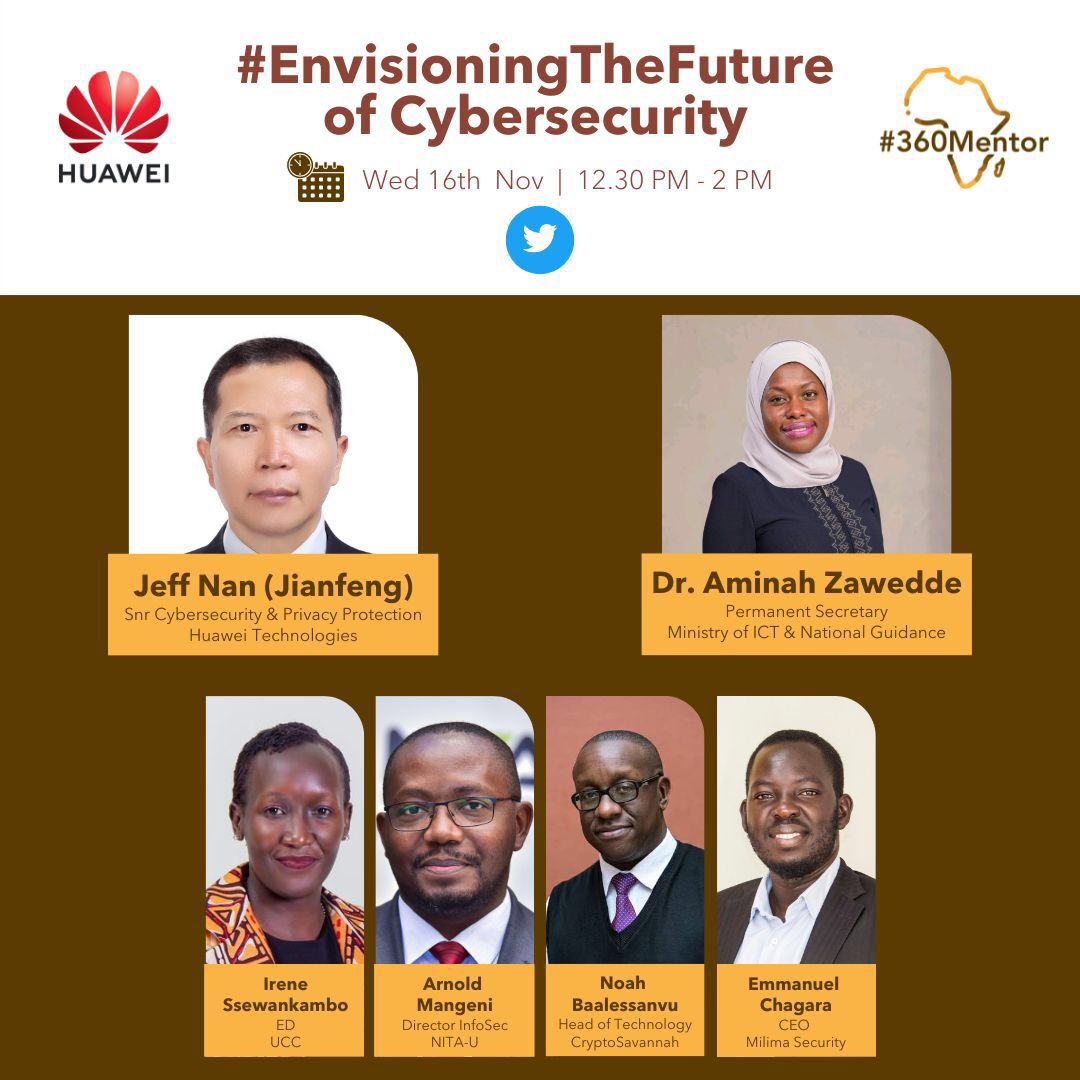 Fame (@famiousorishaba) on Twitter photo Today is D-day!
Join <a href="/milimatechug/">Milima Security</a> and <a href="/CyberMilima/">Milima Cyber Academy</a> with <a href="/_360Mentor/">African Role Models</a> Live on Twitter Spaces in a discussion about the future.
It will be a very interesting conversation!
<a href="/MoICT_Ug/">Ministry of ICT&NG</a> <a href="/UCC_Official/">UCC</a> <a href="/NITAUganda1/">NITA-Uganda</a> <a href="/HuaweiSAR/">Huawei Sub-Saharan Africa</a>
#EnvisioningTheFuture Today is D-day!
Join <a href="/milimatechug/">Milima Security</a> and <a href="/CyberMilima/">Milima Cyber Academy</a> with <a href="/_360Mentor/">African Role Models</a> Live on Twitter Spaces in a discussion about the future.
It will be a very interesting conversation!
<a href="/MoICT_Ug/">Ministry of ICT&NG</a> <a href="/UCC_Official/">UCC</a> <a href="/NITAUganda1/">NITA-Uganda</a> <a href="/HuaweiSAR/">Huawei Sub-Saharan Africa</a>
#EnvisioningTheFuture