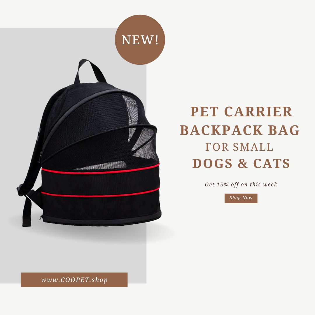 pet_coopet's tweet photo. Looking for a stylish and functional pet carrier backpack bag? Check out our selection of pet carrier backpack bags, perfect for small dogs and cats! Our carriers are made from high quality materials and feature comfortable straps for easy carrying. https://t.co/GAmmdGB2of
