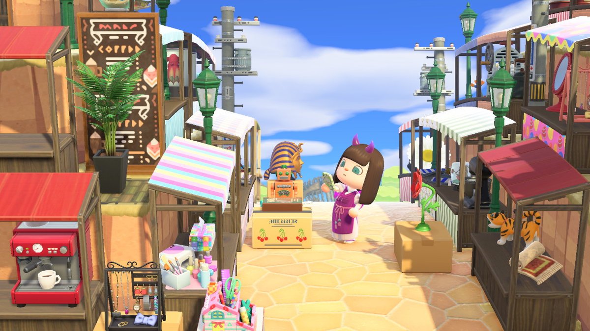 clarissa_calla's tweet photo. two years ago i used to have this street on my island which made the game lag really badly when you walked through it. now my whole island is like that #AnimalCrossing #ACNH #NintendoSwitch #あつ森 #あつまれどうぶつの森 https://t.co/7HdYtoCAgV