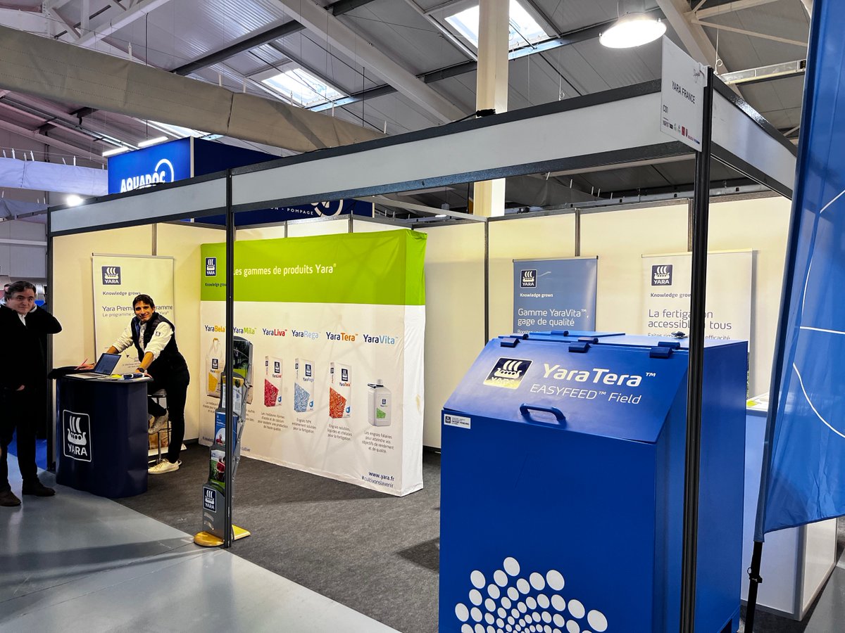 YARA_france's tweet photo. 🎪Salon @Dionysud
Encore 2 jours pour échanger autour de nos solutions #Vignes: Nutrition Foliaire & #YaraLiva et nos solutions #fertigation avec en avant-première #Easyfeed plein-champs à découvrir 🌱
#Cultivonslavenir
#Biotryg
#YaraRega
#YaraVita https://t.co/pVHrmOVCtm