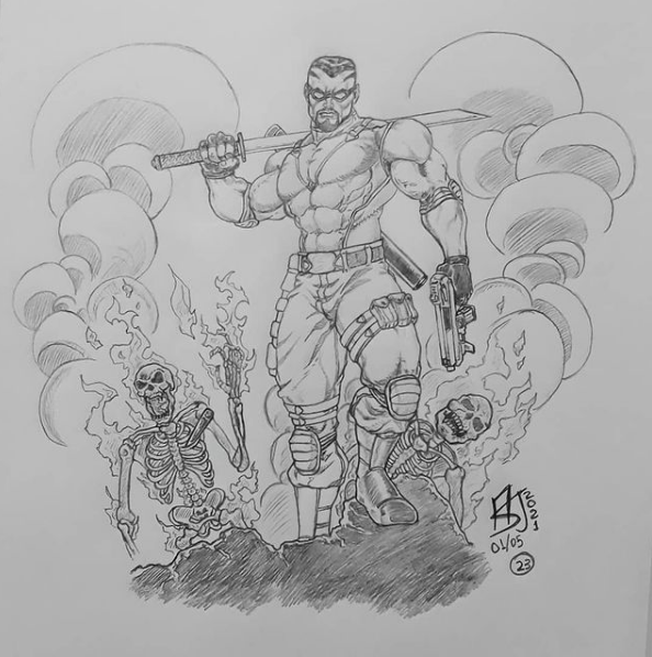 Claudio80435354's tweet photo. Alessandro Silva - Arte
Pseudodesenhista amador profissional
https://t.co/V4XTdsqDoY
Blade.
#sketch #study #studyreference #boradesenharnossofuturo #desenho #drawingman #drawingheroes #draw #arte #art #aprenderdesenho #dessin #classicdraw #blade #DCcomics #marvel #vampire https://t.co/auAgxtMdKb