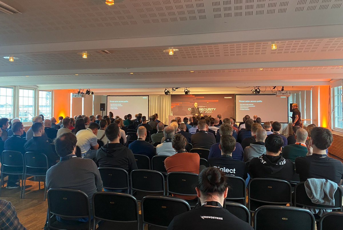 Truesec's tweet photo. Blue Track: Network security philosophy and firewalls as the primary enforcer of solid IT security have historically been many organizations' sole and major strategy. In this session, network security  Heresh Zaremand share some insights about common mistakes. #truesec #secsummit https://t.co/VtvNxP2zci