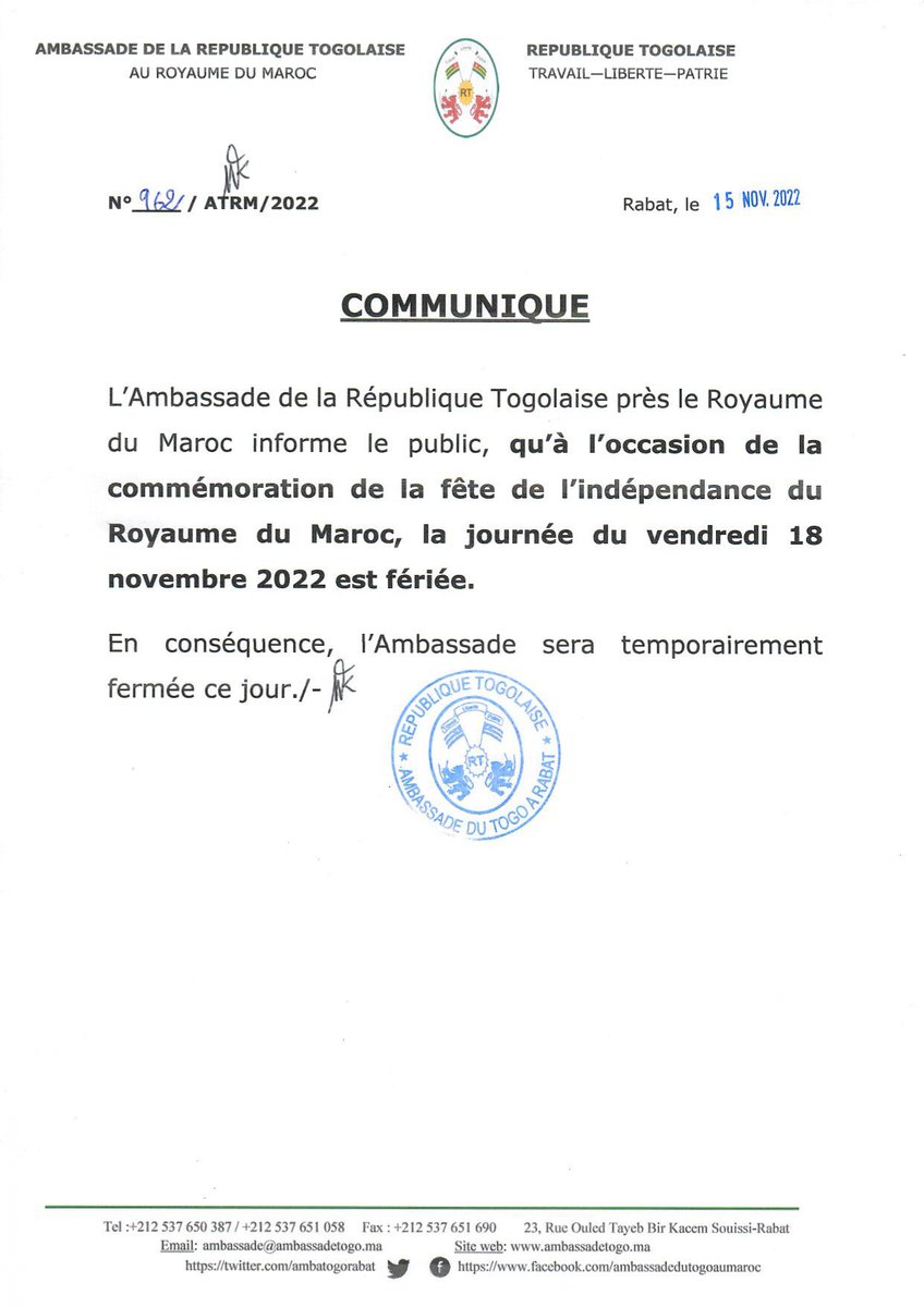 LE TOGO🇹🇬 AU MAROC🇲🇦 tweet media