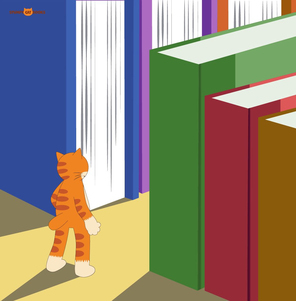 So many books, so little time 😻🧡 #FrankZappa #catsoftwitter #catsontwitter #childrensbooks #kidlit