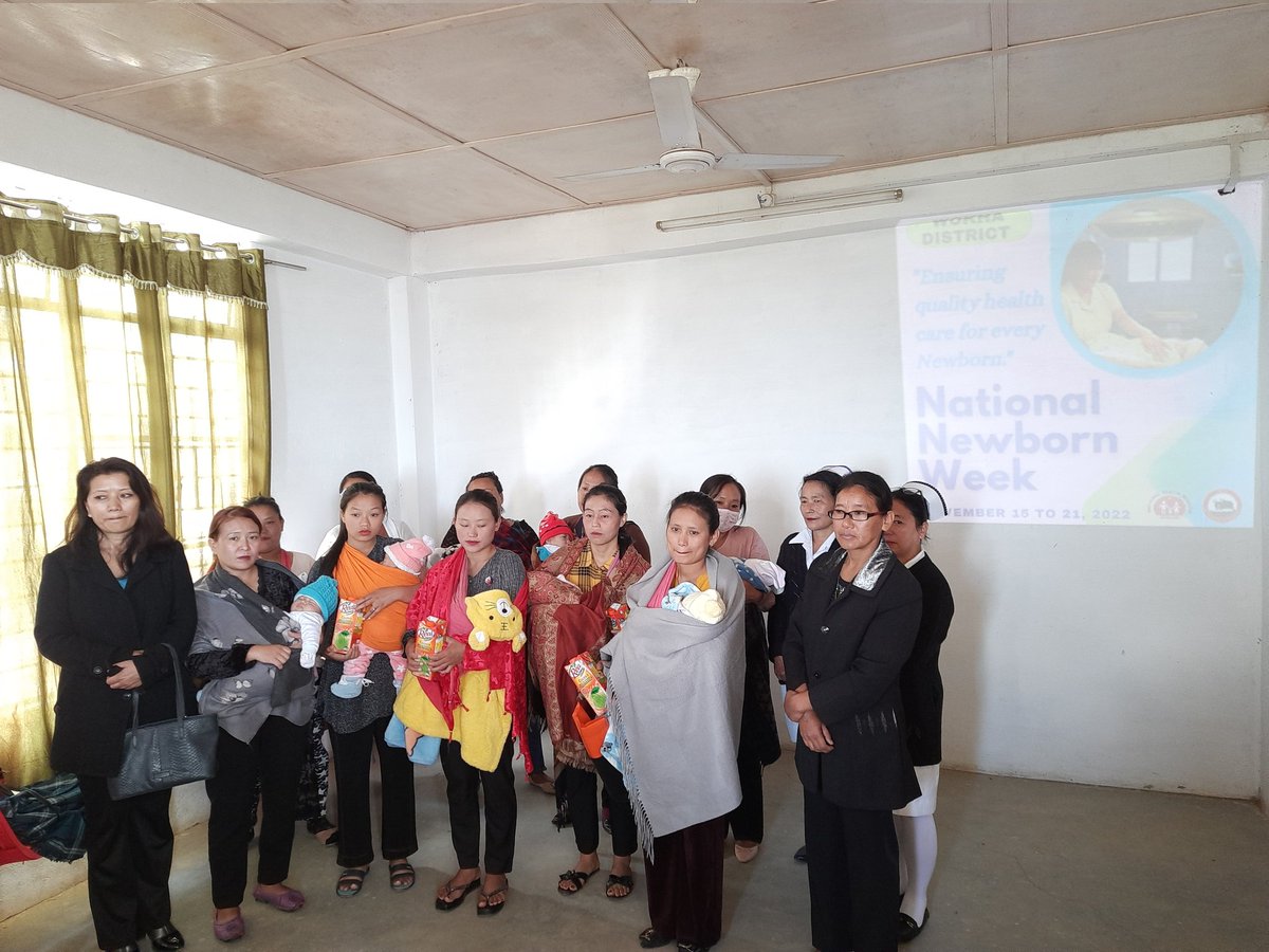 Chos_Rhts's tweet photo. National Newborn Week is being observed in #Wokha district by conducting sensitization activities during VHNDs, awareness programmes &amp; distribution of food items to beneficiaries. 
@NagalandNhm @HealthNagaland @MyGovNagaland 
#NationalNewbornWeek https://t.co/hzSEbBBcbI