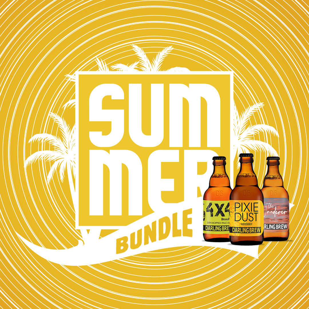 DarlingBrew's tweet photo. Our #SummerBundle has landed for you to indulge in 3 of our most popular seasonal brews:
🐝 Pixie Dust x 8
🌊 The Wanderer x 8
🛞 4x4 BraaiPA x 8
Purchase this HOT bundle before the end of Nov + stand a chance to WIN a VIP experience x 2 to SUMMERFEST!
https://t.co/QkrorLNy4U https://t.co/bYvOYkA08c