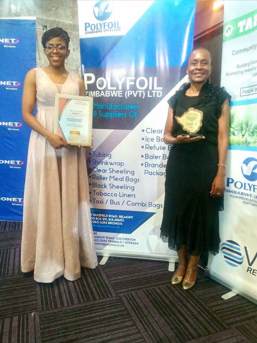 Target 13 and its partners, are grateful for the recognition at the national CSR awards. Our mandate is to promote recycling &amp; development of efficient waste management systems in local communities. 

To sustainability and going green🥂

#sustainability #PolyfoilZimbabwe