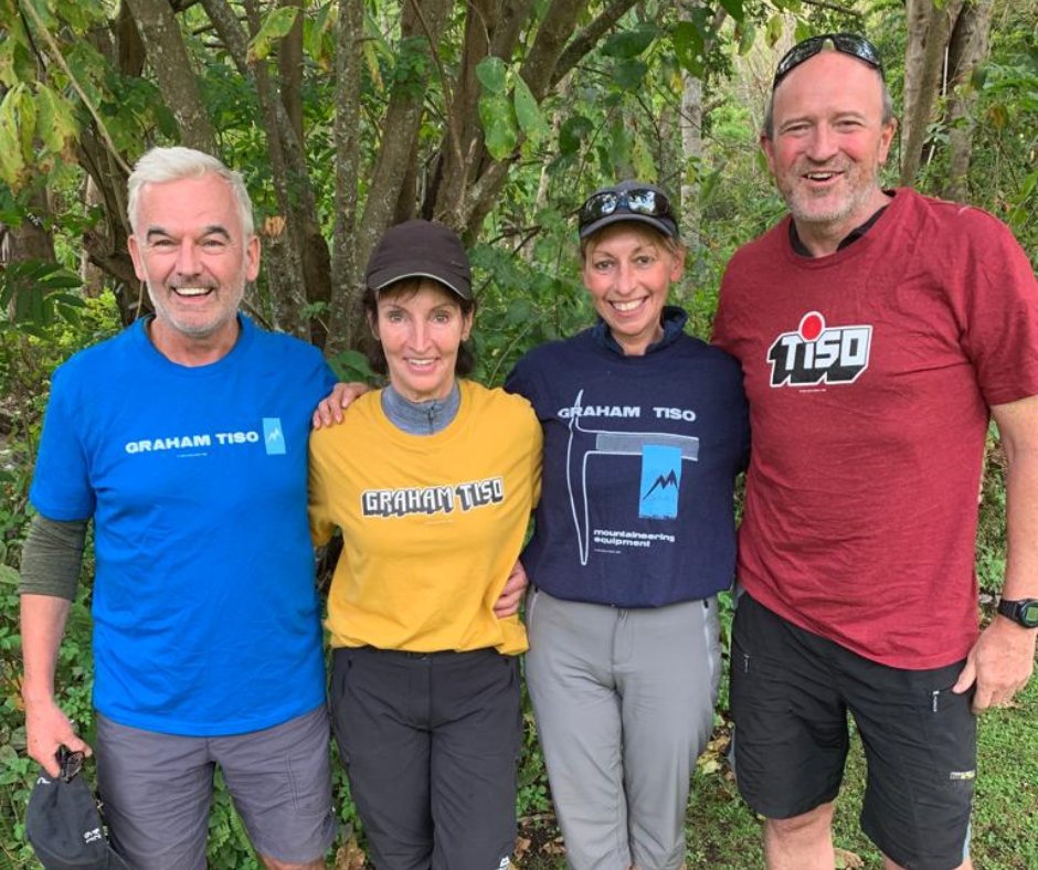 The team who climbed Kilimanjaro to raise funds for HIT's Andrew Fairlie Scholarship and the Cornhill Hospice had to be properly kitted out for the challenge.  Thanks to Chris and the team at Tiso for their support and advice!