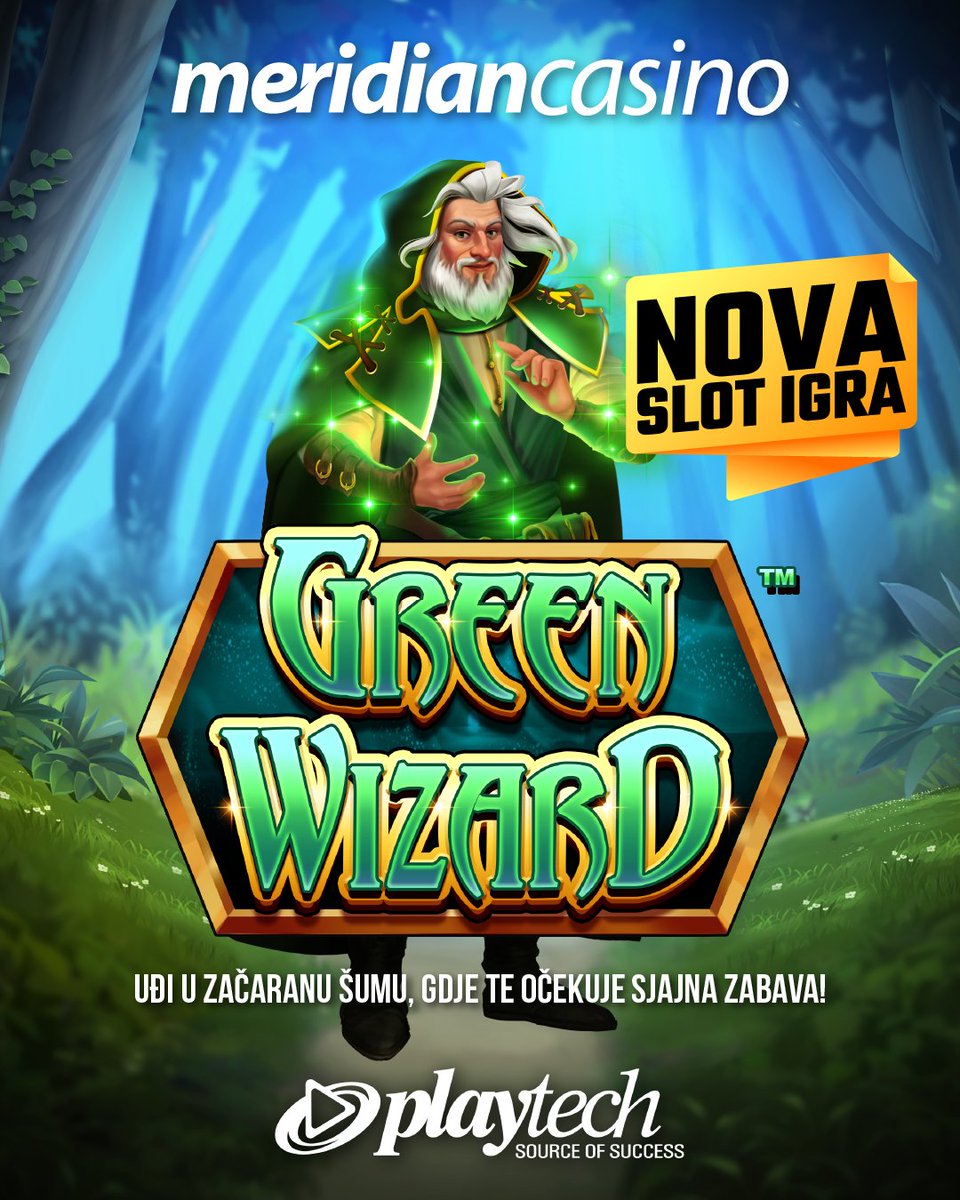 meridianbetme's tweet photo. Zaviri u magičnu šumu gdje te čekaju sjajni sisimboli i fenomenalni bonusi!
Zabavi se uz Meridian Casino i Green Wizard! 👆🪅

https://t.co/8qCgjdFBY7

#playtech #kazinoigre #onlinecasino #meridian #meridianbet #slot #meridiancasino #greenwizard https://t.co/igtghmWO5Z