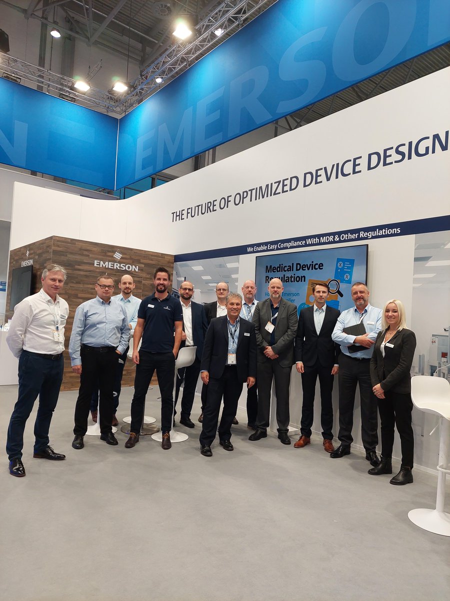 Branson_Emerson's tweet photo. We're LIVE at #COMPAMED2022. Join us at Hall 8B Stand G31 and learn how we can help you create a custom fluid-handling system and #PlasticsJoining #assemblies that meet the rigorous demand of today's medical market. https://t.co/zCmm17W1Rl https://t.co/n649CQmLc1