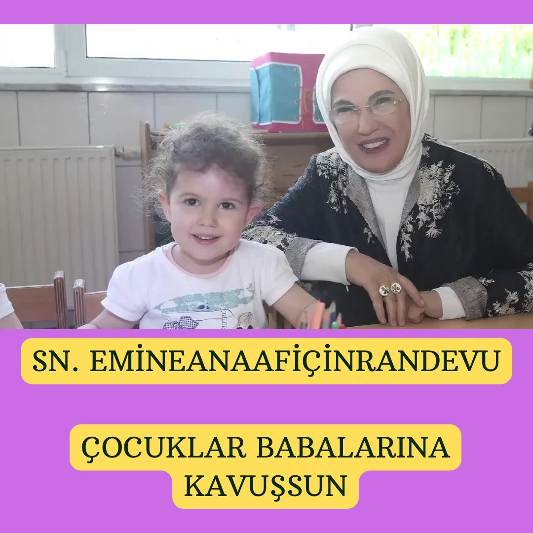 mayafedankara's tweet photo. #SynEmineAnaAfİçinRandevu
@EmineErdogan  çocuklar için affedin https://t.co/xUQupyIwtp