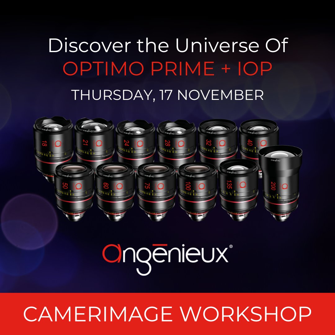 AngenieuxLenses's tweet photo. 🎥🔴 Don’t miss it! We will be hosting a workshop on the #OptimoPrime Series and #IOP on Thursday, November 17th at 13:00 at @CamerimageFest in collaboration with @Band_Pro; registration is on https://t.co/Ul1WSOckI7 #DOP #cinematography https://t.co/ySJsiKrHBe