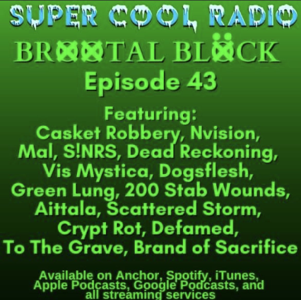 More Airplay for ‘March Of The Damned’ in the US on Super Cool Radio, on their Brootal Block show and who are based in Indiana 🤘
Thanks guys much appreciated