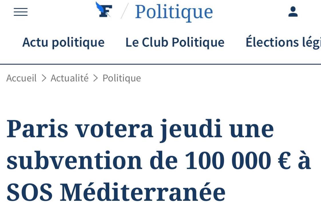 ZemmourEric's tweet photo. Anne Hidalgo ne se contente plus de saccager Paris. Elle s’attaque désormais à la France.

Avec elle, vos impôts financent les complices des passeurs. Les subventions à de telles associations doivent être interdites. https://t.co/tRhMnTJCnj