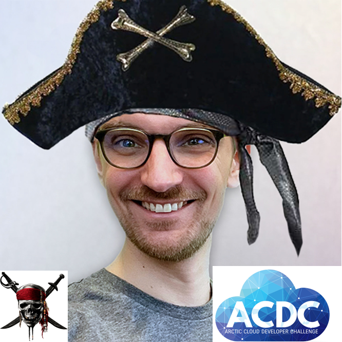 Avast Ye!🏴‍☠️🦜 Next Judge ready for the ACDC 2023 is the one and only <a href="/eliostruyf/">eliostruyf.com</a>  😀 We are super excited!
arcticclouddeveloperchallenge.net <- sign up now!