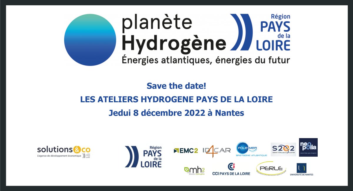 ID4MOBILITY (@id4mobility) on Twitter photo 💧Entreprises et acteurs de la recherche des Pays de la Loire, vous souhaitez développer et financer vos projets R&D #hydrogène ?
📅 RDV le 8/12
Ateliers thématiques animés par <a href="/PoleMerBA/">Pôle Mer Bretagne Atlantique</a> @ID4CAR @PoleS2E2 <a href="/Polemc2/">Pôle EMC2</a>
<a href="/paysdelaloire/">Pays de la Loire</a>
Inscrivez-vous 👇👇👇
id4car.org/evenement/les-… 💧Entreprises et acteurs de la recherche des Pays de la Loire, vous souhaitez développer et financer vos projets R&D #hydrogène ?
📅 RDV le 8/12
Ateliers thématiques animés par <a href="/PoleMerBA/">Pôle Mer Bretagne Atlantique</a> @ID4CAR @PoleS2E2 <a href="/Polemc2/">Pôle EMC2</a>
<a href="/paysdelaloire/">Pays de la Loire</a>
Inscrivez-vous 👇👇👇
id4car.org/evenement/les-…