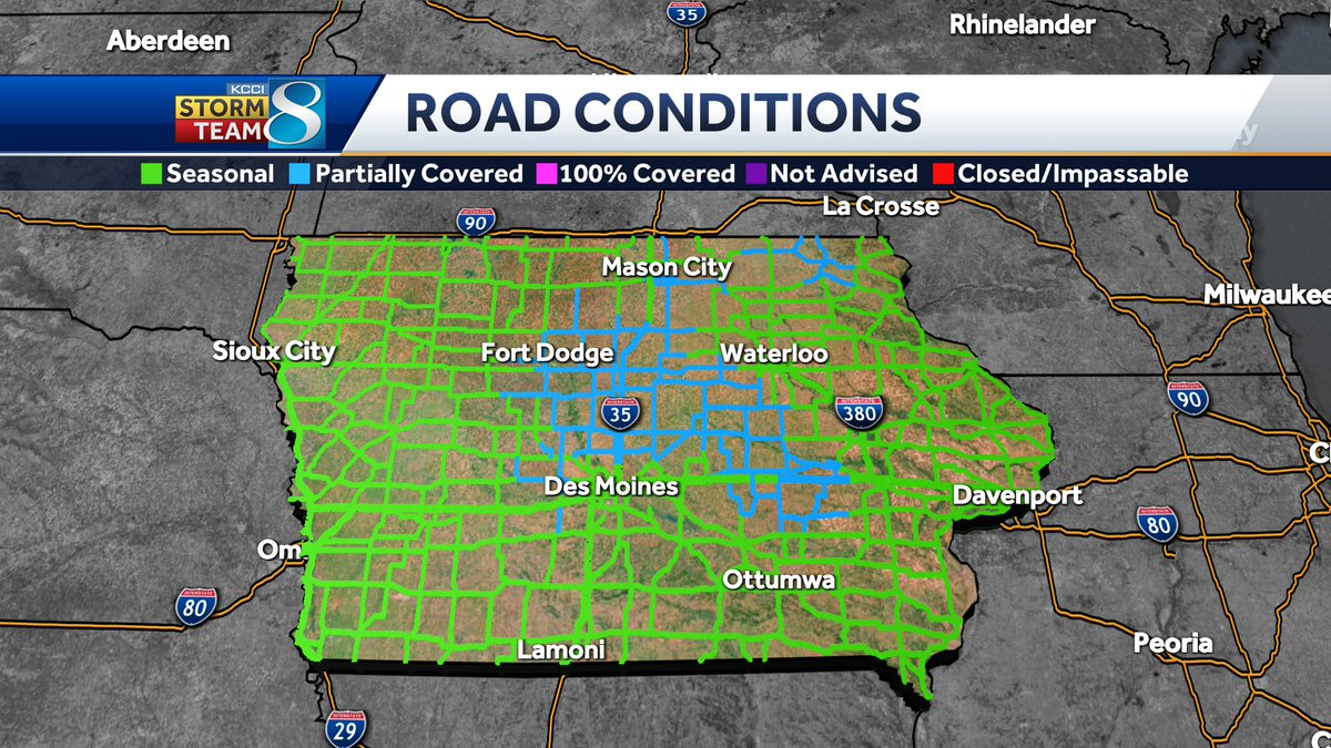 JSydejkoKCCI's tweet photo. We're not seeing a lot of snow this morning, but we are seeing refreezing on the roads leading to slick conditions. Roads across portions of Iowa are being reported as slick and partially covered
#iawx #Iowa #desmoines #roadconditions #iaroads #iadot https://t.co/d5bc2aldVC