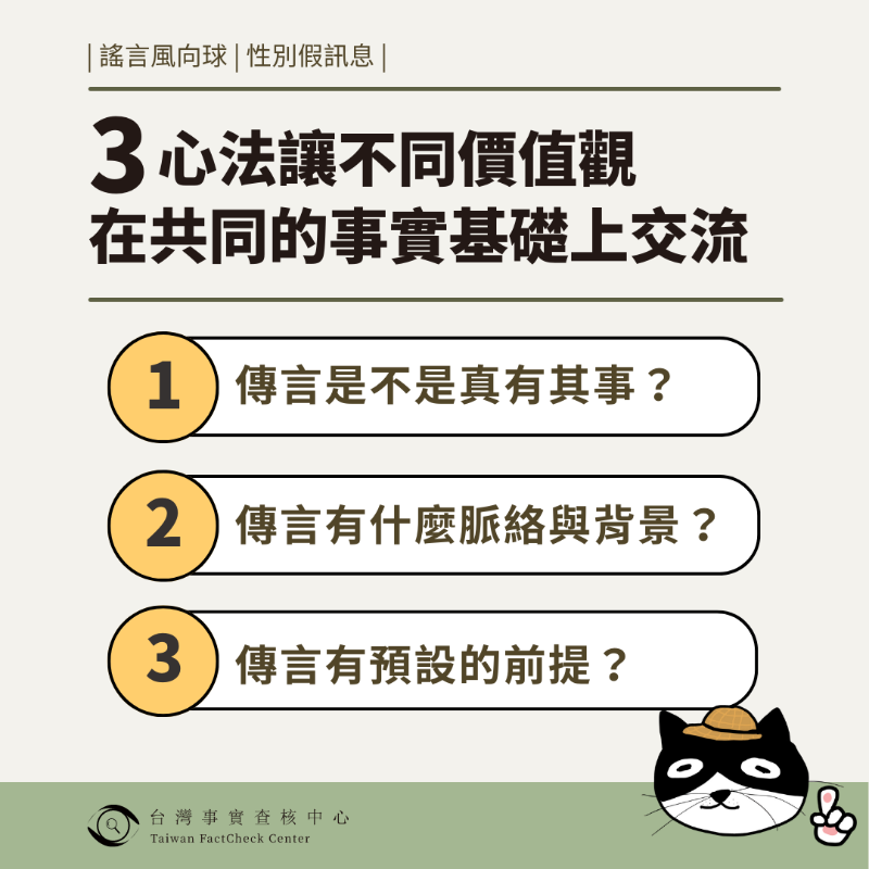 taiwantfc's tweet photo. 【🎈謠言風向球 】性別假訊息 激發政治對立 3心法避免被牽著走
隨著九合一選舉日逼進，查核中心觀測到一波性別假訊息鎖定家長族群，攻擊性別教育、同志議題、跨性別族群...等，激起父母與關心孩童權益者的擔憂，激化社會對立...